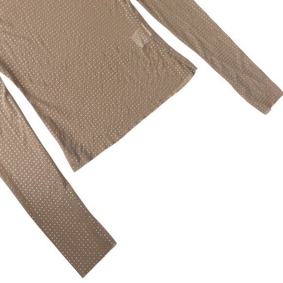 Semi-Sheer Long sleeved Top Slim silver‎ dots - Picture 4 of 9